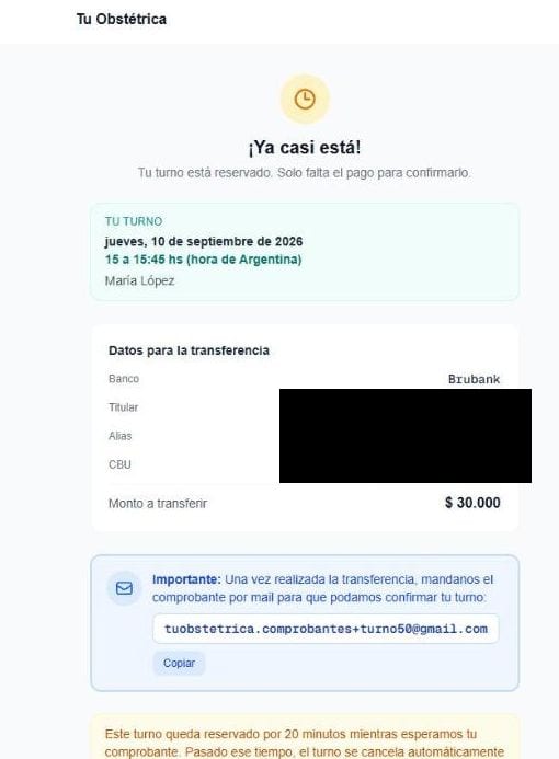 Instrucciones de transferencia bancaria